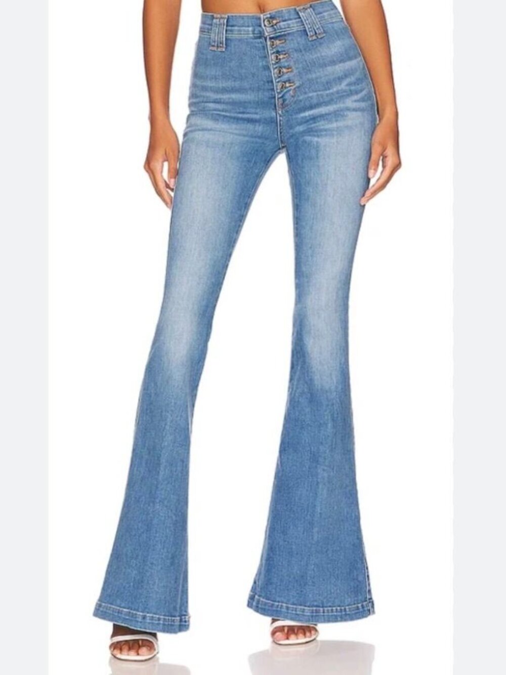 Veronica Beard Sheridan Bell Bottom Jeans in Lakeshore Size 27